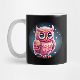 This Owl is Starring! Cute owl on a starry sky Mug